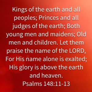 Psalm 148:11-13