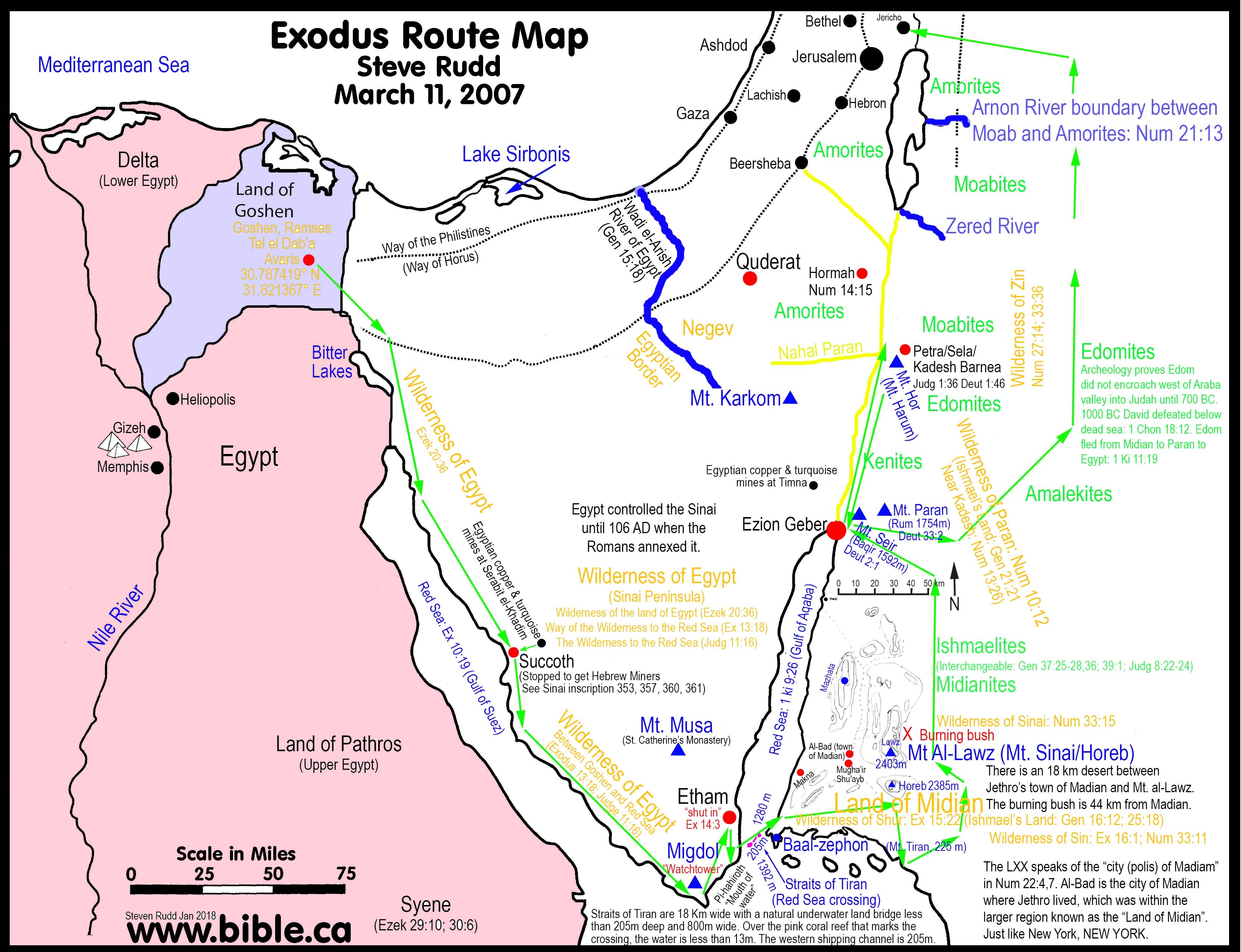 Egypt Goshen Map 