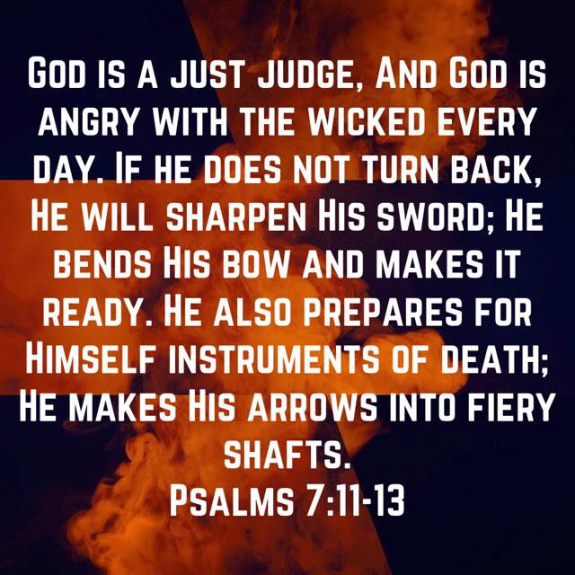 Psalms 7 11-13